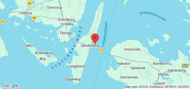 Kort over Vrag. Langelandsbælt
