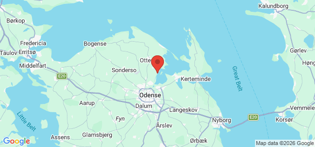 Kort over Mindre dybde. Odense Fjord. Hasseløre N