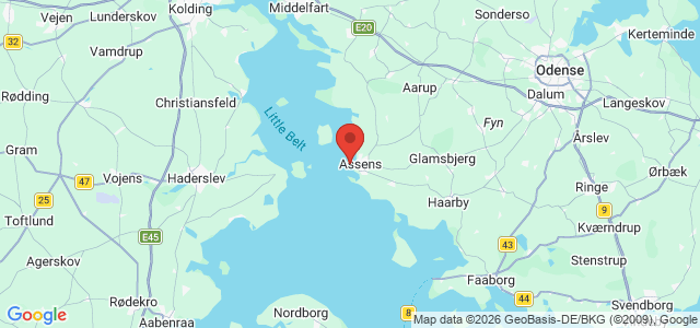 Kort over Fiskekutter. Asnæs Rev