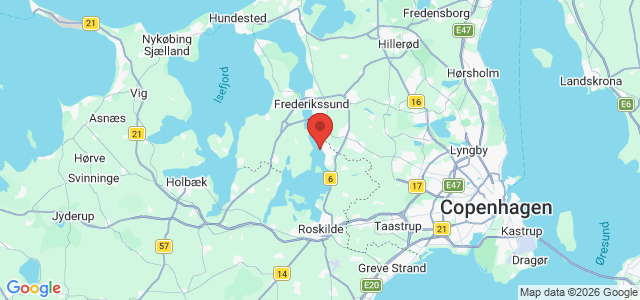 Kort over Vrag. Roskilde Fjord