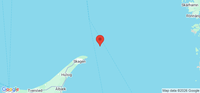 Kort over Vrag. Skagens Rev NE.
