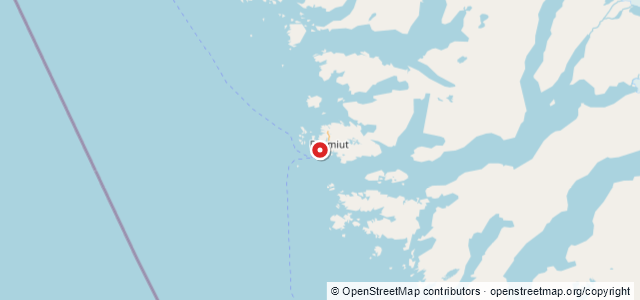 Kort over Trawler. Grønland. Paamiut