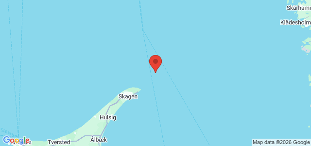 Kort over Vrag. Skagens Rev NNE