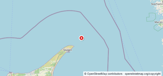 Kort over Vrag. Skagens Rev NNE