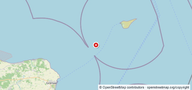 Kort over --Martha. Anholt SW