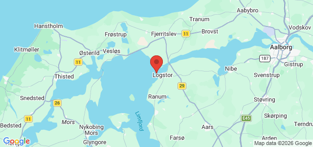 Kort over Reduceret vanddybde. Løgstør Grunde