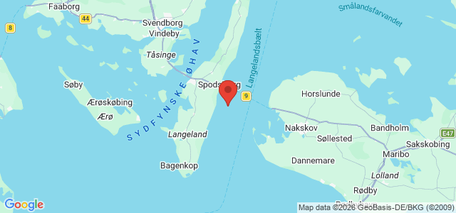 Kort over Vrag. Langelandbælt
