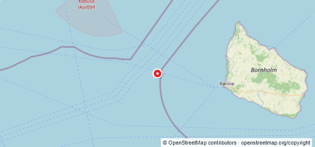 Kort over Vrag. Bornholm