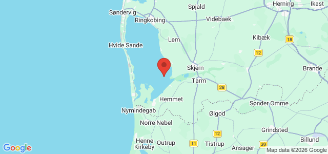 Kort over Vrag. Ringkøbing Fjord