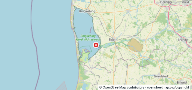 Kort over Vrag. Ringkøbing Fjord