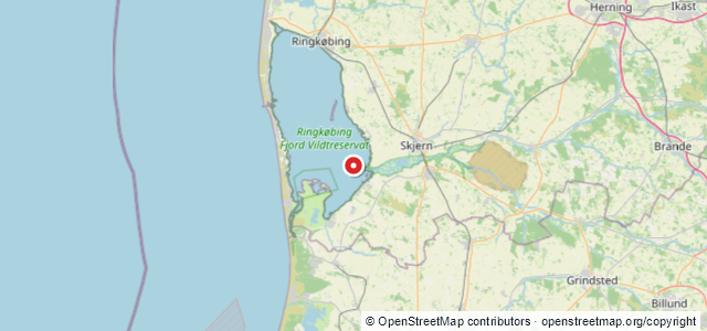 Kort over Vrag. Ringkøbing Fjord