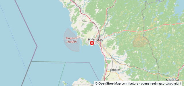 Kort over Hoppet, Halmstad