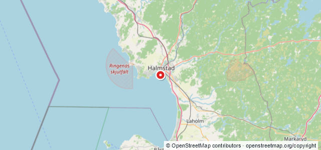Kort over Caroline, Halmstad
