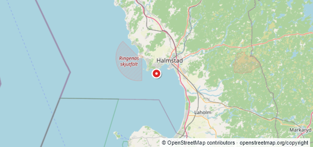 Kort over "Öresund", Halmstad