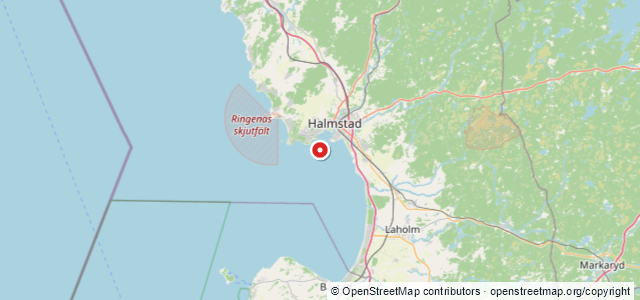Kort over Magdalena, Halmstad
