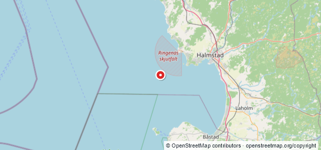 Kort over Östersöen, Halmstad