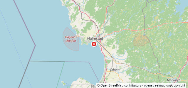 Kort over Johanna, Halmstad