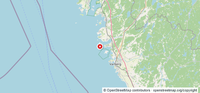 Kort over La Prudence, Varberg