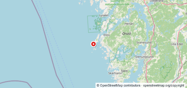 Kort over Bohus, Orust