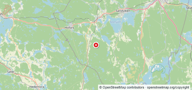 Kort over Stammebåd, Hofors