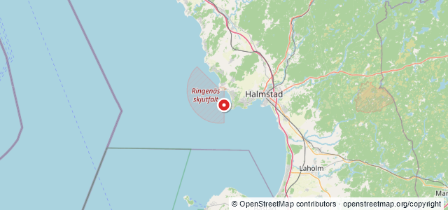 Kort over Die Weise Lilje, Halmstad