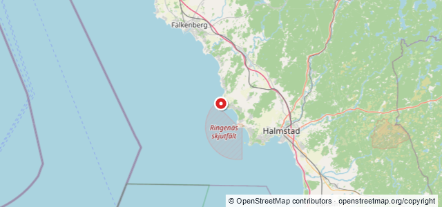 Kort over De Boote, Halmstad