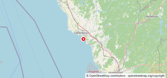 Kort over Sonja, Falkenberg