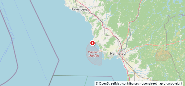 Kort over Carl Evald, Halmstad