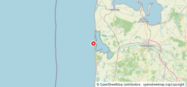 Kort over Vrag. Thorsminde Havn W