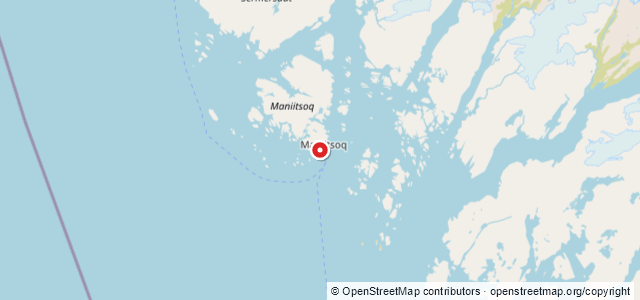 Kort over Vrag. Maniitsoq (Sukkertoppen)