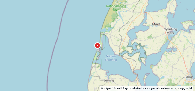 Kort over Vrag. Thyborøn Kanal N