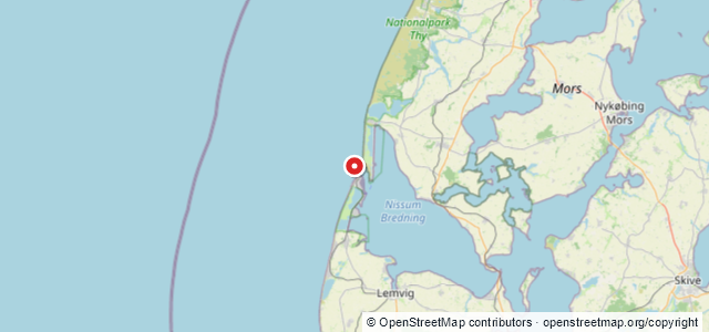 Kort over Vrag. Thyborøn Kanal N