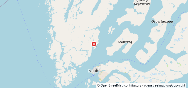 Kort over Vrag. Grønland. Nuuk (Godthåb) N