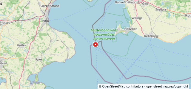 Kort over Vrag. Falsterborev NNW