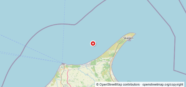 Kort over Vrag. Hirtshals NE