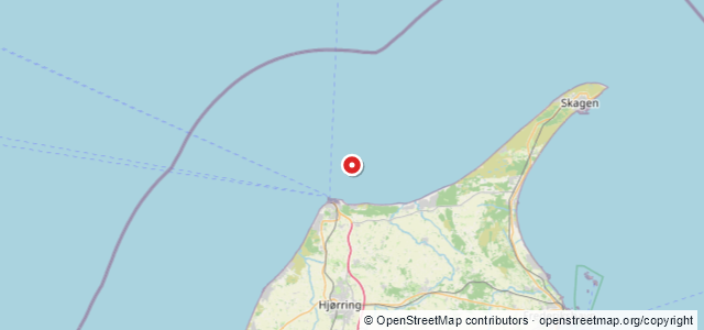 Kort over Vrag. Hirtshals NE