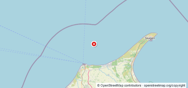 Kort over Vrag. Hirtshals NNE