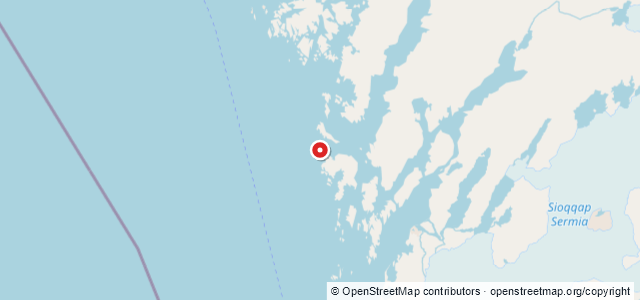 Kort over Vrag. Grønland. Takisup Qeqertarsua (Ravns Storø) N