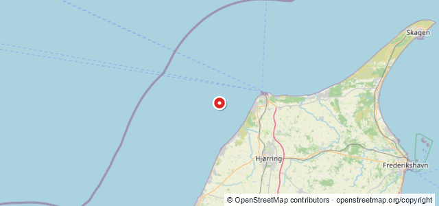 Kort over Vrag. Hirtshals W