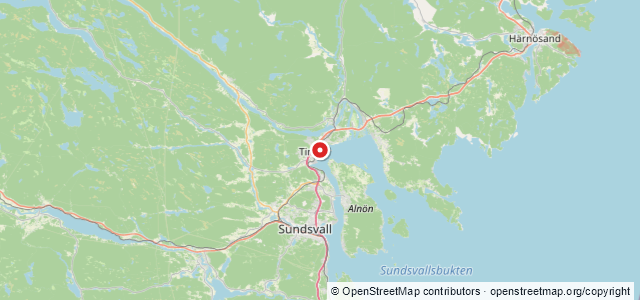 Kort over Område med 14 vrag, Timrå