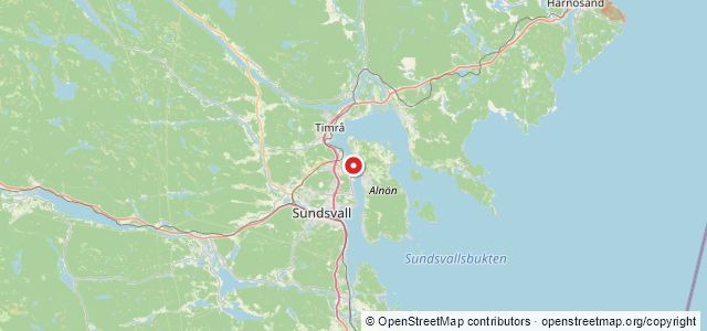Kort over Gubbenvraket, Sundsvall
