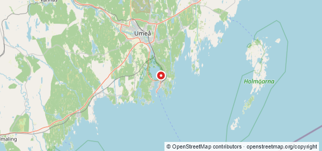 Kort over Træpramme, Umeå