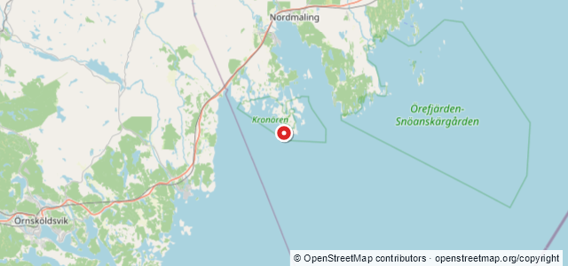 Kort over Fem söstra, Nordmaling