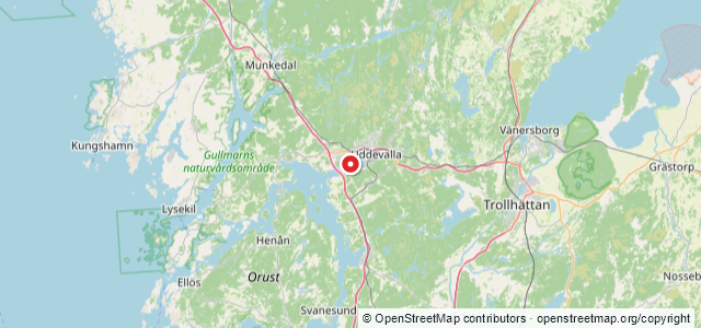 Kort over Blenda, Uddevalla