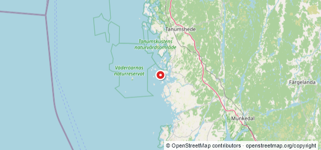 Kort over BM 278 Dyngö I, Tanum
