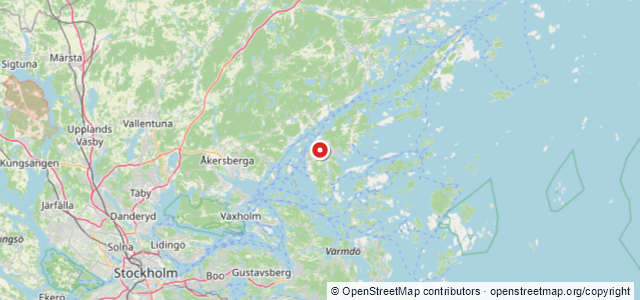 Kort over Slæbebåd, Österåker