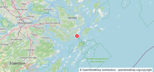 Kort over Franska Stenarna, Värmdö