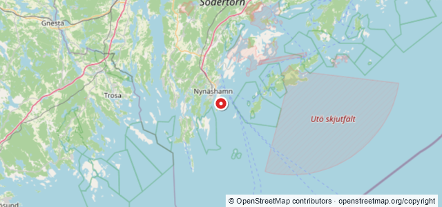 Kort over Konjaksskutan, Nynäshamn