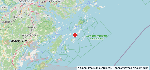 Kort over Pantari, Värmdö