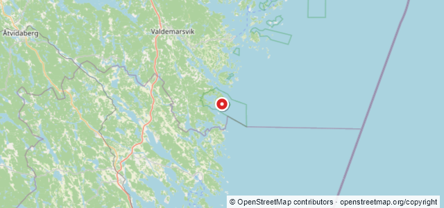 Kort over Båtsviksvraket V3, Valdemarsvik